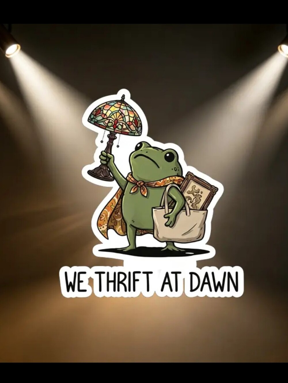 2$ Add On⭐ We Thrift At Dawn Sticker